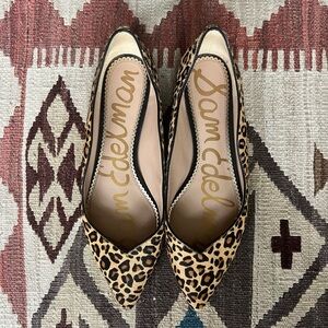 Sam Edelman | Leopard Print Flats | Size 11W | Multi